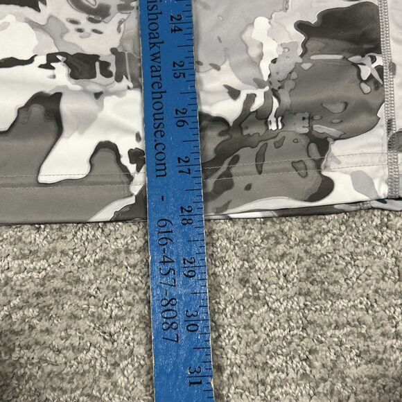 Simms SolarFlex Veil Camo Mens Large Long Sleeve Shirt Gray White Fishing UPF50 - Picture 8 of 8